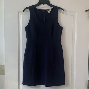 J. Crew Factory Sleeveless Navy Shift Dress
